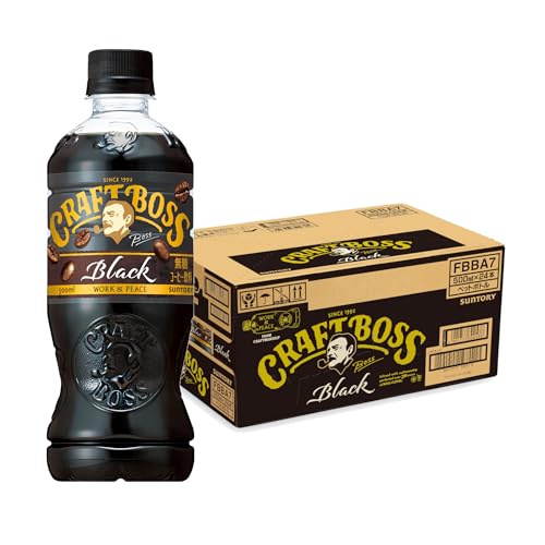 BOSS 空き缶、ペットボトル サントリー クラフトボス ブラック 500ml×24本 PET (缶コーヒー